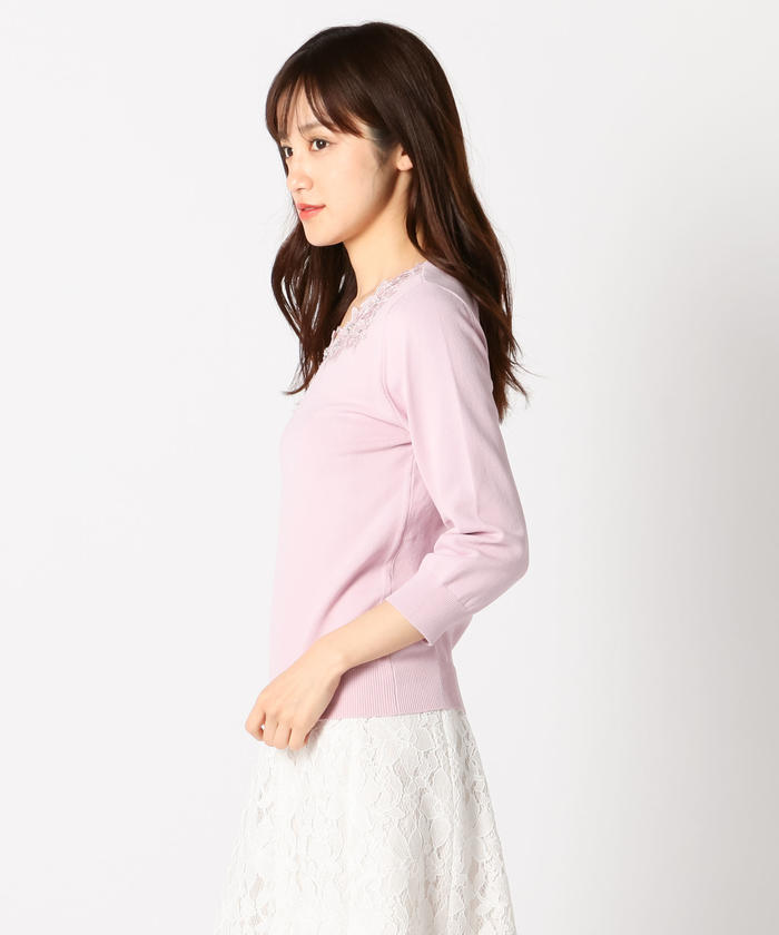 セール】ミッシュマッシュ MISCH MASCH レースフラワー刺しゅう セール】ミッシュマッシュ MISCH MASCH レースフラワー刺しゅう