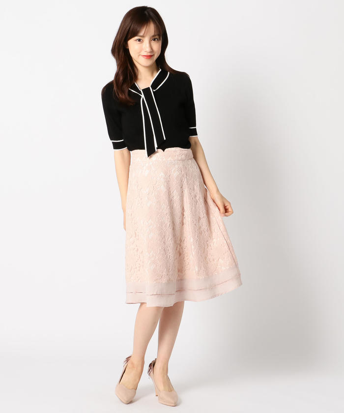 セール】ミッシュマッシュ MISCH MASCH 裾切り替えレース セール】ミッシュマッシュ MISCH MASCH 裾切り替えレース