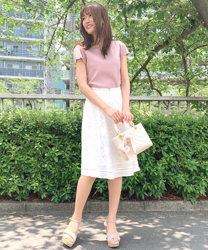セール】ミッシュマッシュ MISCH MASCH 裾切り替えレース セール】ミッシュマッシュ MISCH MASCH 裾切り替えレース
