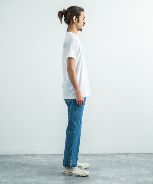 デニムパンツ メンズ レディース ジーンズ アンクル丈 ブーツカット フレアシルエット セルビッチ セルヴィッチ 日本製 国産 赤耳 リペア 綿 コットン セン ロッキーモンロー Rocky Monroe D Fashion