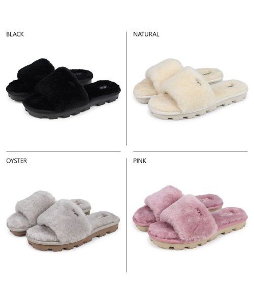 セール Ugg アグ サンダル ファー スライドサンダル コゼット レディース Womens Cozette ブラック オフ ホワイト グレー ピンク 黒 110089 503018355 アグ Ugg D Fashion
