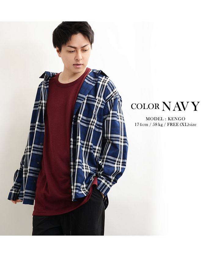 春コーデ《monkey time》HEAVY TWILL CHECKシャツ ユニセックス