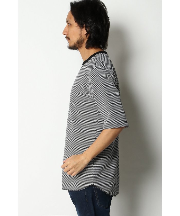 セール】ミジンボーダー5分袖Tシャツ(503146443) | イッカ(ikka セール】ミジンボーダー5分袖Tシャツ(503146443) | イッカ(ikka