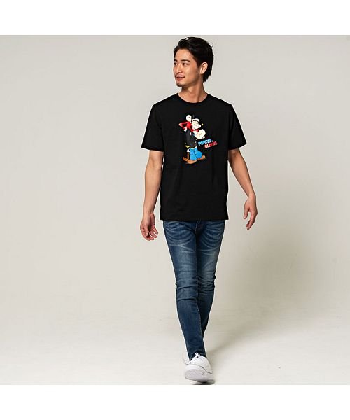 Popeye ポパイ ポパイ オリーブオイルプリントクルーネック半袖tシャツ エスビーセレクト Sb Select D Fashion