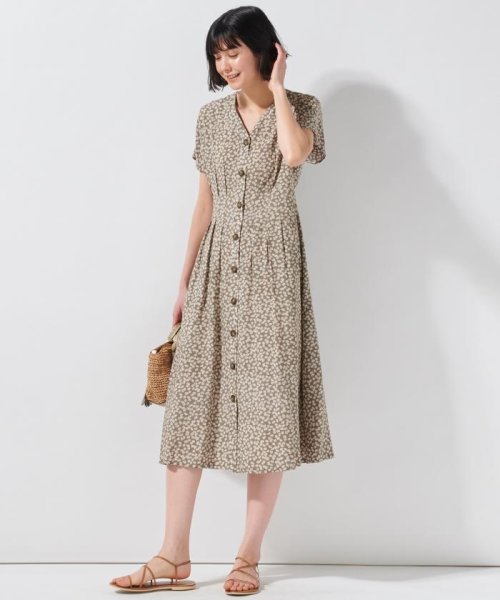 中村アンさん着用 ビンテージフラワープリントワンピース 番号k34 23区 小さいサイズ Nijyusanku Small Size D Fashion
