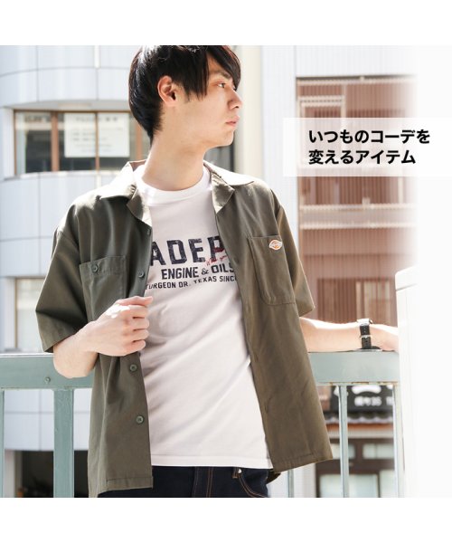 Dickies ディッキーズ Tcワークオープンシャツ 0270 5400 マックハウス メンズ Mac House Men D Fashion Dickies ディッキーズ Tcワークオープンシャツ 0270 5400 マックハウス メンズ Mac House Men D Fashion