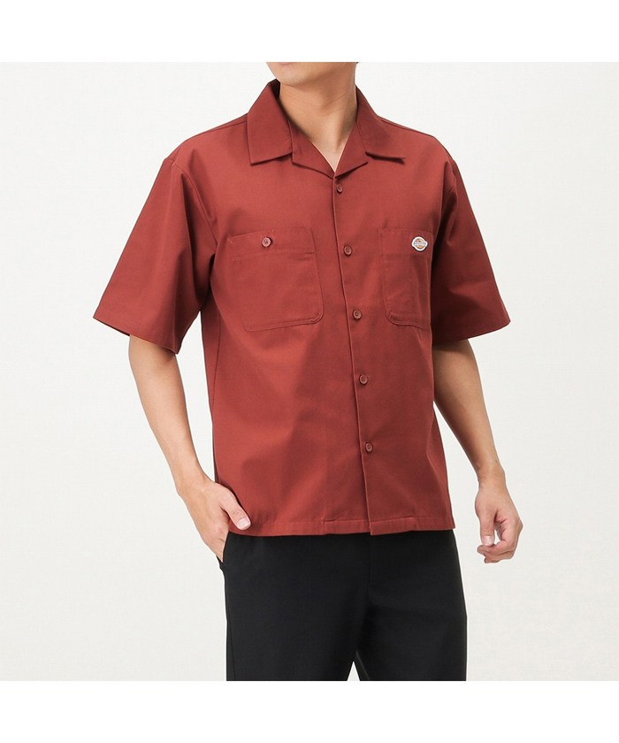 大人気！まとめ一覧 77circa ワークシャツ/半袖シャツ/M/ディッキーズ DICKIES × トップス