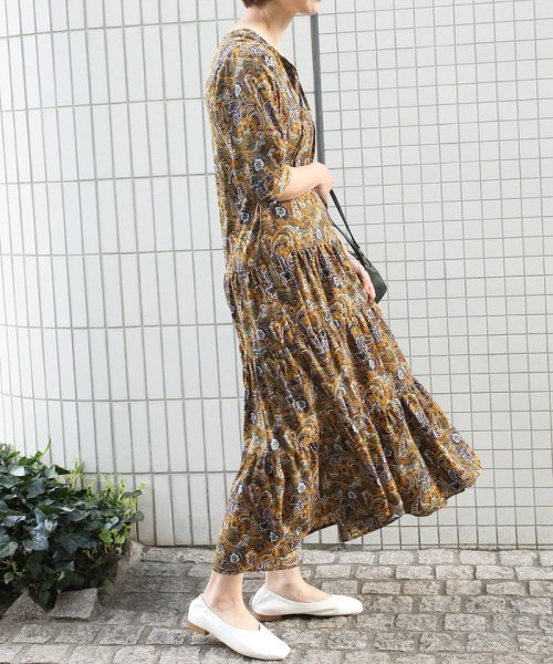 セール フォークロアティアードワンピース ビス Vis D Fashion