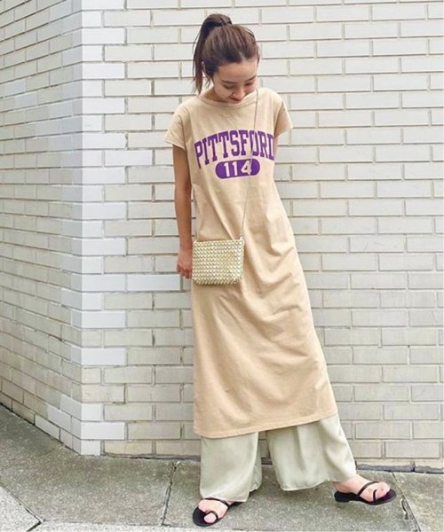 セール Champion チャンピオン Slobe別注jersey ロゴプリントワンピース スローブ イエナ Slobe Iena D Fashion