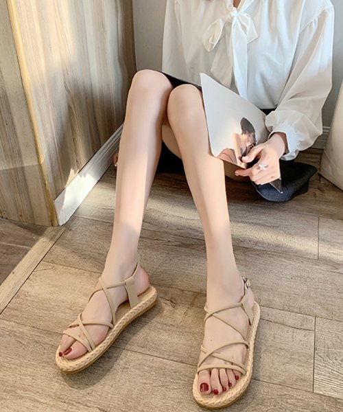 クーポン セール40 Off サンダル レディース フラットサンダル ぺたんこ 疲れない ストラップ ミニミニストア Miniministore D Fashion