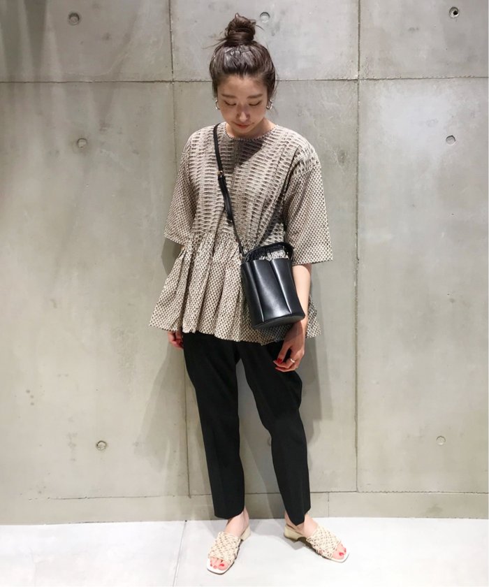 maison de soil/メゾン ド ソイル】CREW-NECK P/O HALF S/L SH