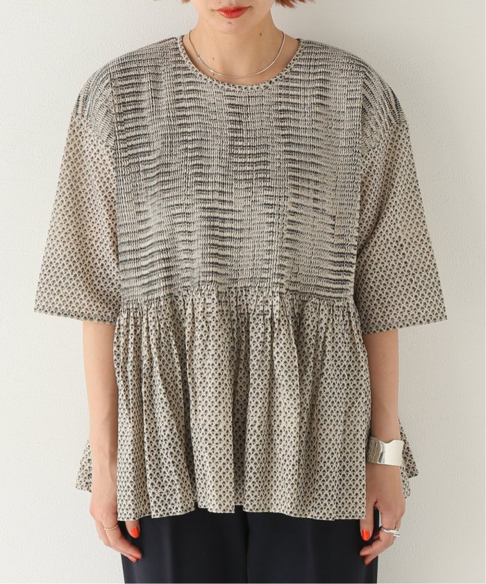 maison de soil/メゾン ド ソイル】CREW-NECK P/O HALF S/L SH