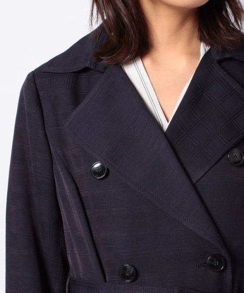 セール ジャカード素材トレンチコート レリアン Leilian D Fashion セール ジャカード素材トレンチコート レリアン Leilian D Fashion