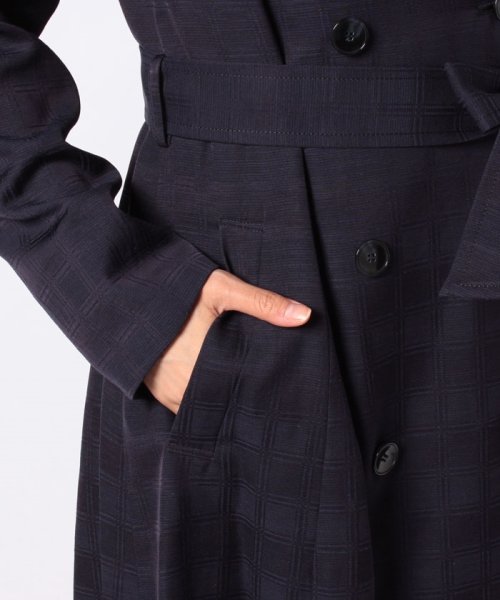 セール ジャカード素材トレンチコート レリアン Leilian D Fashion セール ジャカード素材トレンチコート レリアン Leilian D Fashion