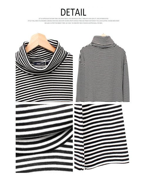長袖tシャツ メンズ 大きいサイズ 無地 フライス ボーダー タートルネック カットソー Tシャツ 黒 大きめ インナー 白 ロンt ロング 長袖 ビジネス ロ ワンカラーズ One Colors D Fashion