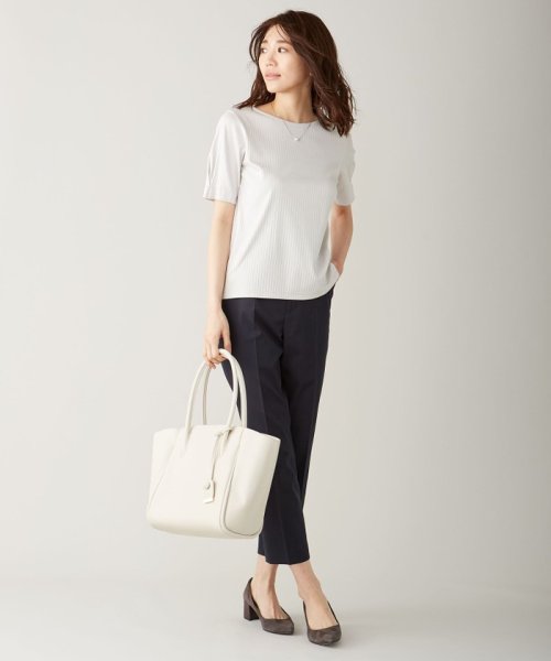 シワになりにくい コットンフィッティーシャーク テーパードパンツ J プレス レディス J Press Ladies D Fashion