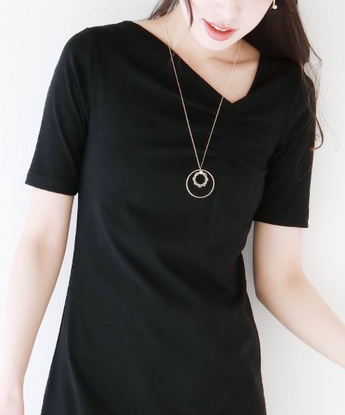 クーポン セール40 Off アンバランスネックカットソーワンピース ブルーイースト Blueeast D Fashion クーポン セール40 Off アンバランスネックカットソーワンピース ブルーイースト Blueeast D Fashion
