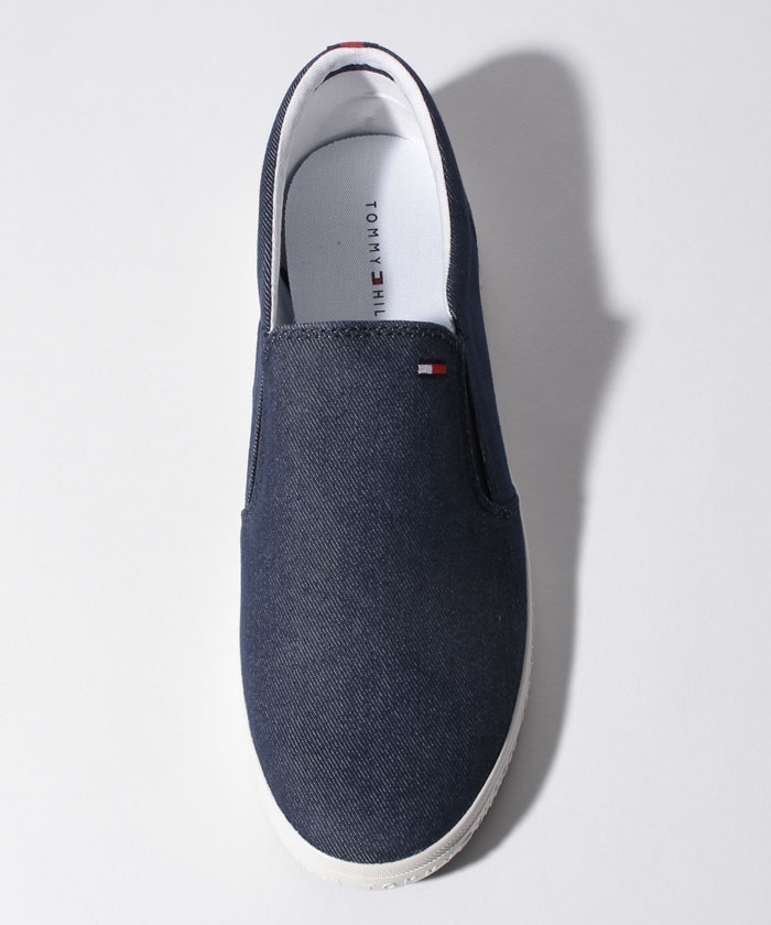★夏セール★トミーヒルフィガースリッポン　ローファー　ロゴ　新品 トミー ヒルフィガー TOMMY HILFIGER サマースリッポン