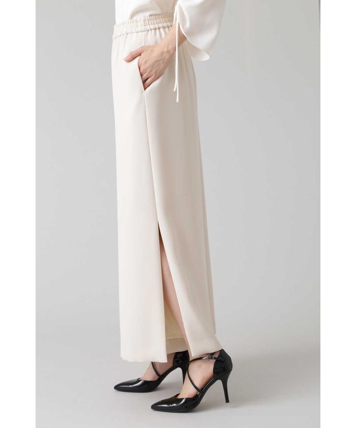 セール 60%OFF】《B ability》Wサテンストレッチワイドパンツ