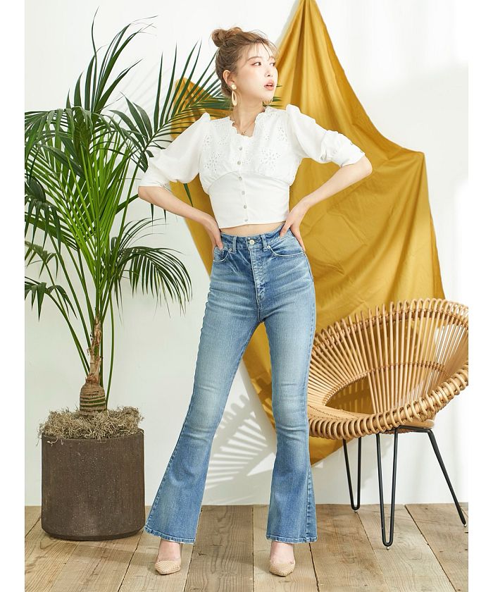 ★日本未入荷★THEAIRTOWN★ビンテージ フレア デニム パンツ◆ THEAIRTOWN】ビンテージ フレア デニム パンツ◇ (THEAIRTOWN
