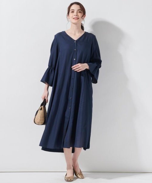 セール 60 Off Very6 7月合併号掲載 Veryコラボ シルクコットンツイル ワンピース ２３区 大きいサイズ Nijyusanku Large Size D Fashion