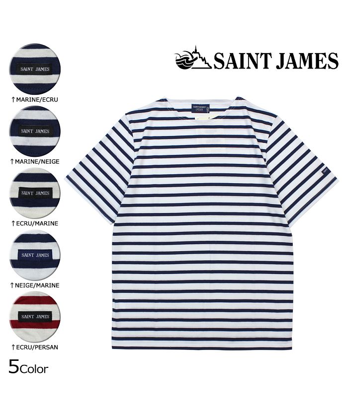セントジェームス SAINT JAMES Tシャツ 半袖 ボーダー メンズ 