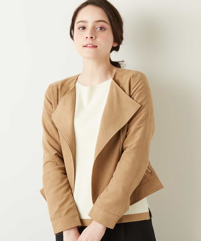 セール 40%OFF】フェイクスエードライダースジャケット