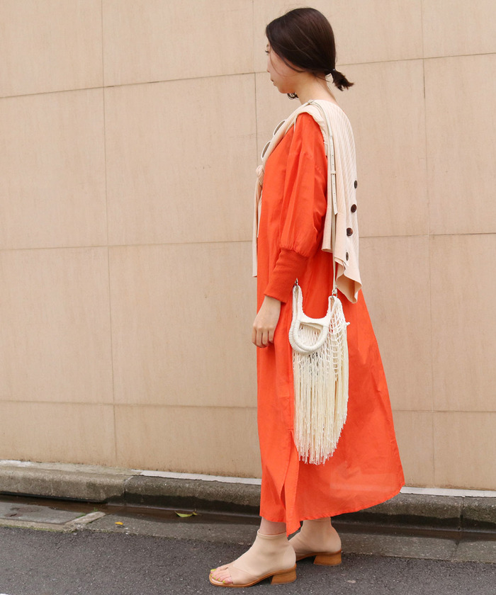 セール 50%OFF】釦あきコットンシルクワンピース(503125655 セール 50%OFF】釦あきコットンシルクワンピース(503125655