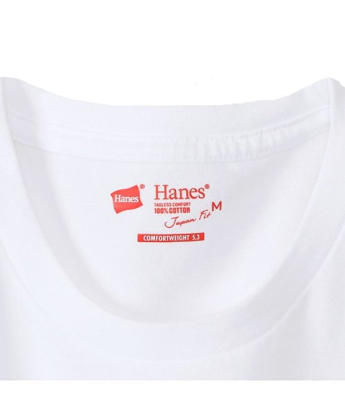 クーポン ヘインズ Hanes Tシャツ ジャパンフィット 半袖 メンズ 2枚組 クルーネック Japan Fit Pack T Shirt ホワイト 白 H5330 ヘインズ Hanes D Fashion