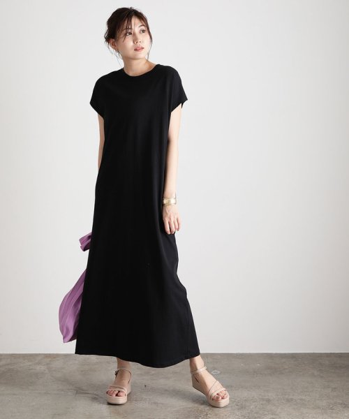 セール 50 Off 汗染み防止 バックスリットロングカットワンピース ビス Vis D Fashion セール 50 Off 汗染み防止 バックスリットロングカットワンピース ビス Vis D Fashion