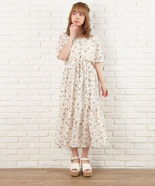 セール 花柄ティアードワンピース イング Ingni D Fashion