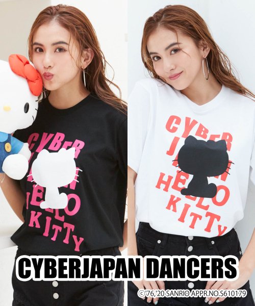 Cyberjapan Dancers サイバージャパンダンサーズ Karenデザイン Hello Kitty Tシャツ Shiffon Shiffon D Fashion