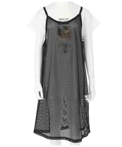 セール キャミソールメッシュワンピースセット アナップガール Anap Girl D Fashion セール キャミソールメッシュワンピースセット アナップガール Anap Girl D Fashion