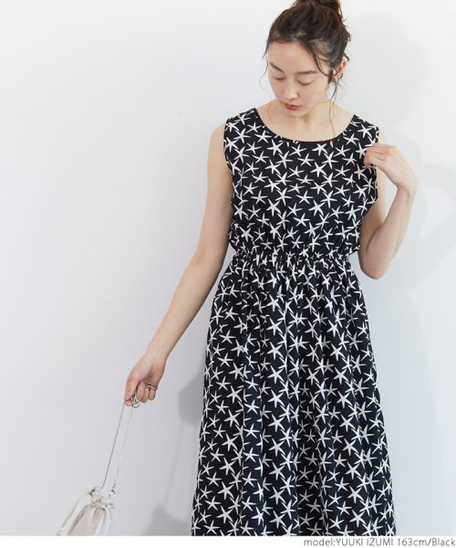 セール ヒトデ柄ノースリーブワンピース コカ Coca D Fashion