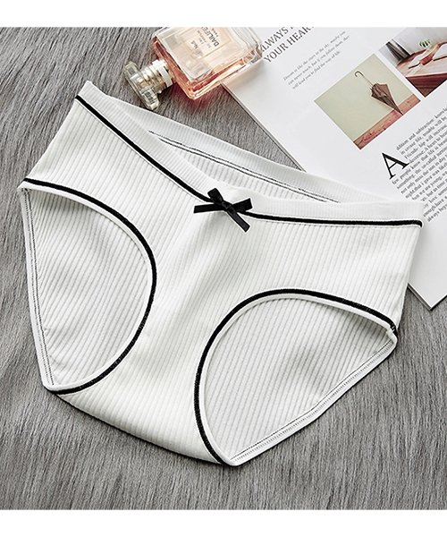 セール リボンリブショーツ4色セット 下着 インナー レディース 女性 ナチュラル 可愛い アミュレット Amulet D Fashion セール リボンリブショーツ4色セット 下着 インナー レディース 女性 ナチュラル 可愛い アミュレット Amulet D Fashion