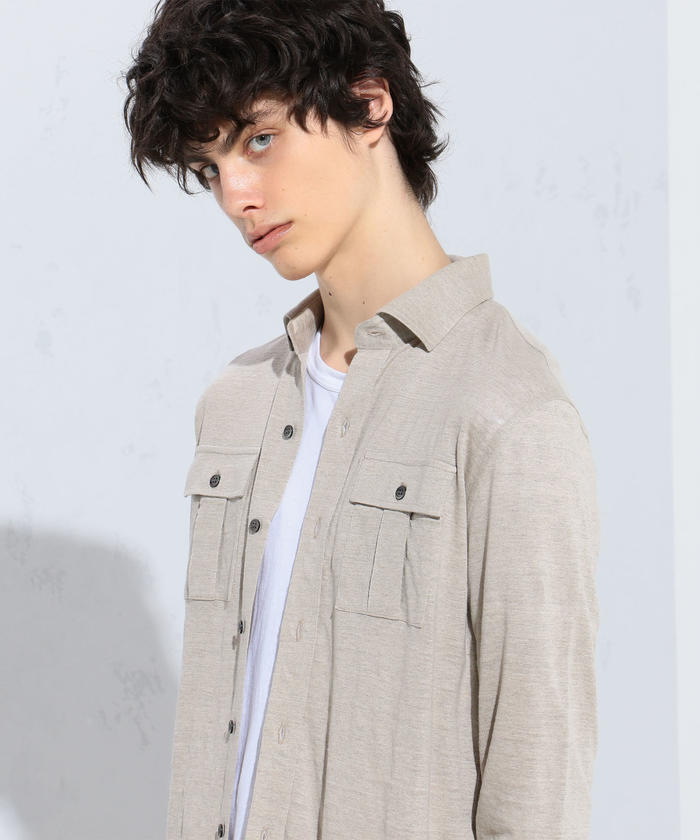 【関税込み】Sebline ブルー Safari シャツ Sébline - Blue Safari Shirt