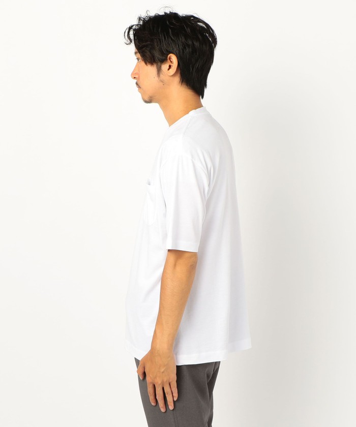 BATONER MOCK NECK TEE ホワイト 日本製 2 クーポン】【セール 40%OFF】【BATONER/バトナー】TWIST HIGH