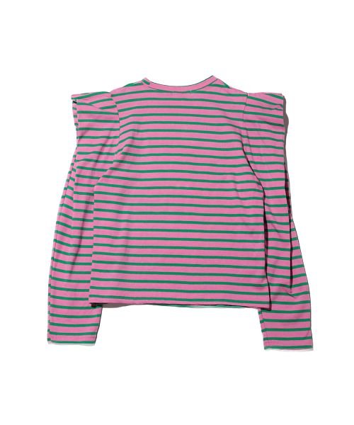 セール アトモス ピンク パワーショルダーボーダートップス Atmos Pink Atmos Pink D Fashion