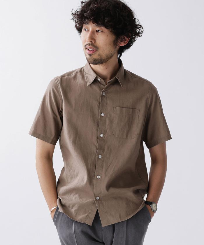 セール 50%OFF】《WEB限定》フレンチリネンシャツ／半袖