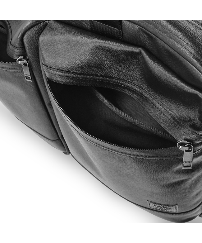 【美品】PORTER ポーター　3way レザー　ガード　黒　ブリーフケース ポーター PORTER ポーター ガード 3WAYブリーフケース 033ー