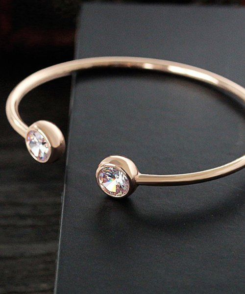 セール バングル レディース ラインストーン ブレスレット ゴールド バングル シルバー アクセサリー シンプル ジュエリー おしゃれ ミニミニストア Miniministore D Fashion