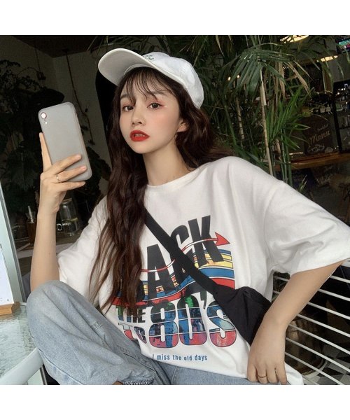 セール プリントtシャツ レディース 半袖 ロングtシャツ カジュアル トップス春夏 おしゃれ カットソー ロップショルダー ミニミニストア Miniministore D Fashion セール プリントtシャツ レディース 半袖 ロングtシャツ カジュアル トップス春夏 おしゃれ カットソー ロップショルダー ミニミニストア Miniministore D Fashion