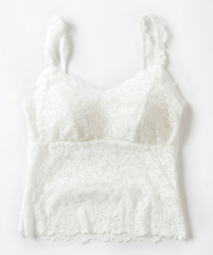 クーポン】【セール35%OFF】総レース キャミソール カップ付き(503261089) | ミニミニストア(miniministore) - d  fashion