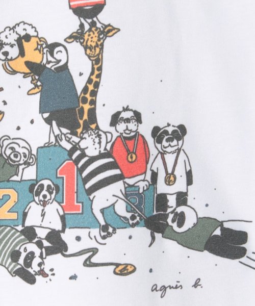 Scq9 E Ts キッズ ペンギンイラストtシャツ アニエスベー アンファン Agnes B Enfant D Fashion