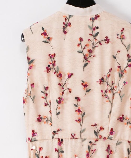 フラワースパンコール刺繍ワンピース グレースコンチネンタル Grace Continental D Fashion