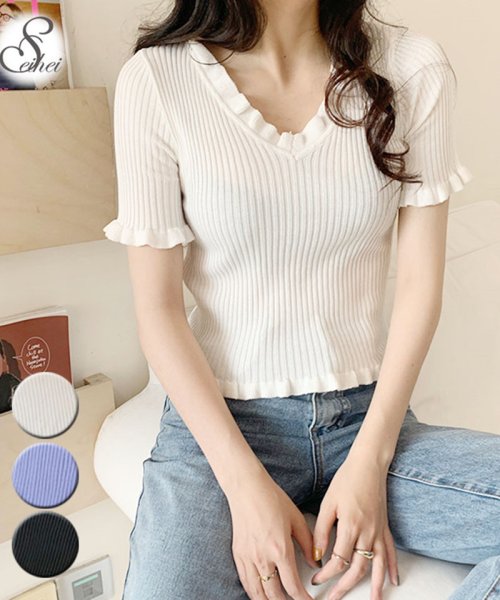 セール Vネックtシャツ カットソー レディース 小さめ かわいい ニットシャツ フィット セイヘイショップ Seiheishop D Fashion セール Vネックtシャツ カットソー レディース 小さめ かわいい ニットシャツ フィット セイヘイショップ Seiheishop D Fashion