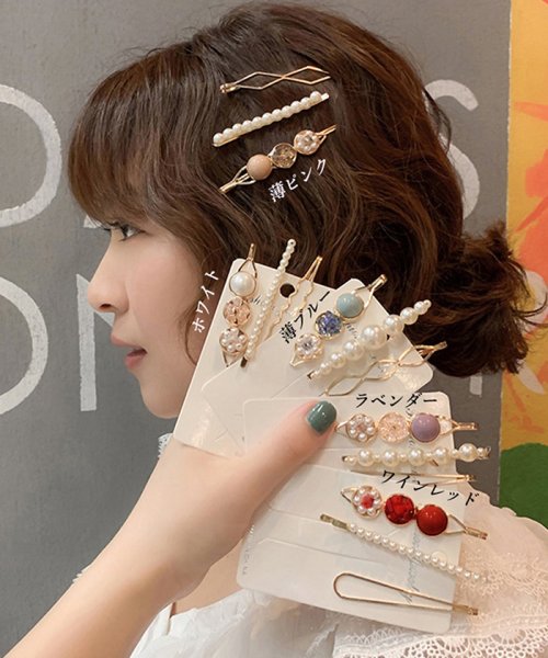 セール 3点セット ヘアピン おしゃれ 大人可愛い ヘアアクセサリー パール ヘアピン 前髪 アメリカピン アメピン 髪留め 髪飾り ミニミニストア Miniministore D Fashion
