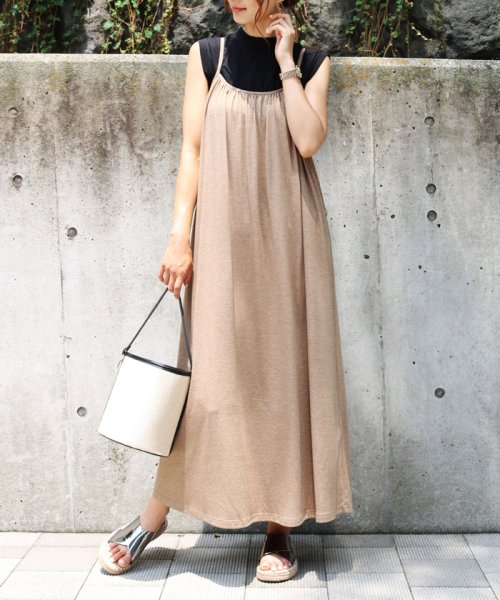 クーポン 2wayマキシ丈フレアキャミワンピース アンドミー And Me D Fashion
