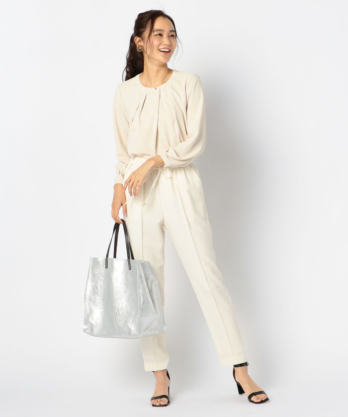 NOLLEY&#39;S - 専用☆最終再値下げ！新品☆ノーリーズ　SOMO　前タックブラウス 2WAYジョーゼットフロントタックブラウス[NOLLEY'S light