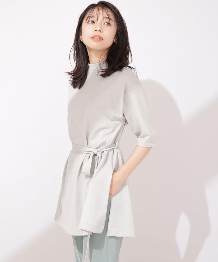 セール 70%OFF】ベルト付きサイドスリットチュニック(503191787